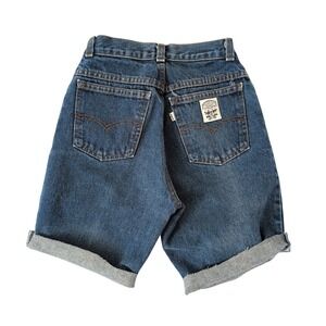 Vintage Levis 80s High Rise Denim Shorts Made in USA White Label Women's Sz 9/24